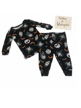 Nightmare Before Christmas 0-3M Pajamas goth spooky baby